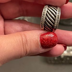 Beautiful Authentic David Yurman Diamond cigar band!!